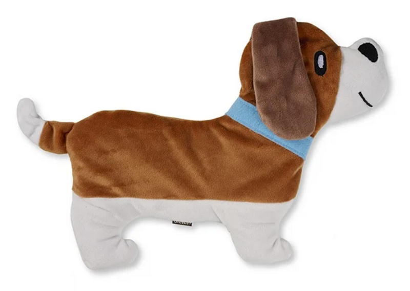 Bitten warmteknuffel Warmteknuffel Hond 40 cm - wit bruin