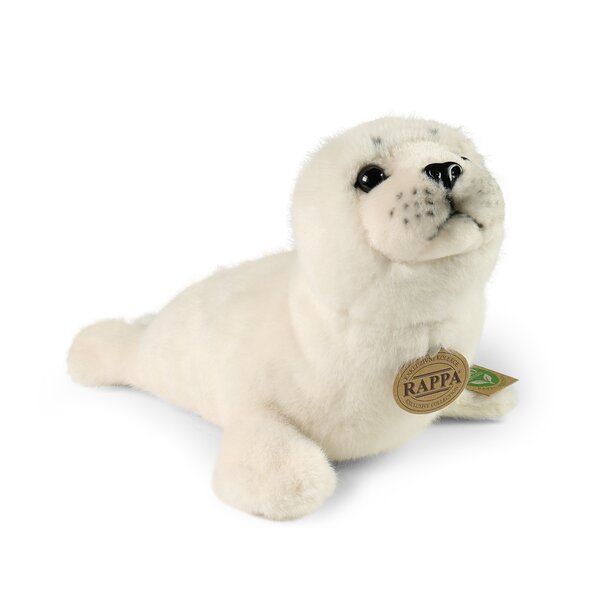Rappa ECO knuffel zeehond 30 cm - realistische knuffel van recyclede PET flessen - creme