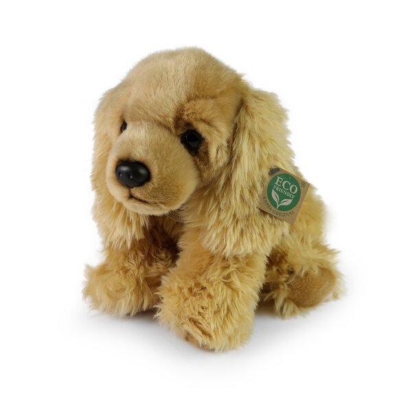 Rappa ECO knuffel hond Cocker Spaniel 28 cm - realistische knuffel van recyclede PET flessen