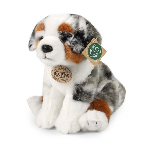 Rappa ECO knuffel Autralische Herder 23 cm - realistische knuffel herder van recyclede PET flessen