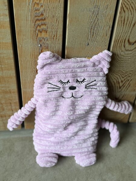 Inwolino warmteknuffel kat / poes 27 cm -- lila