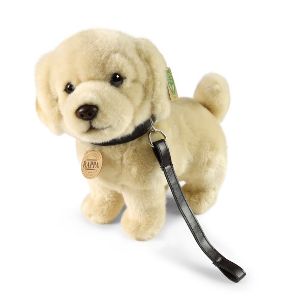 Rappa ECO knuffel Golden Retriever 25 cm - realistische knuffel hond van recyclede PET flessen - lichtbruin