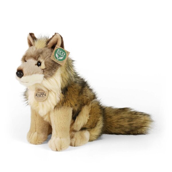 Rappa ECO knuffel Coyote / Wolf 24 cm - realistische knuffel van recyclede PET flessen
