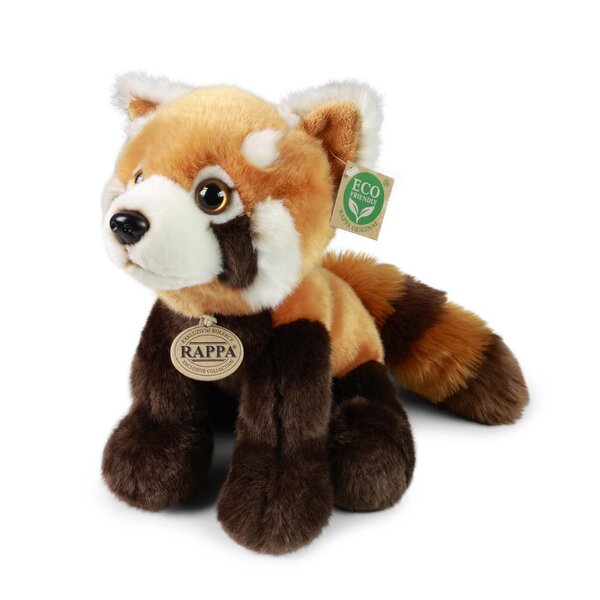 Rappa ECO knuffel rode panda 28 cm - realistische knuffel van recyclede PET flessen 