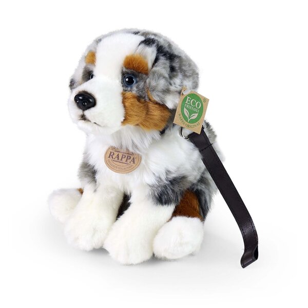 Rappa ECO knuffel Australische Herder 27 cm - realistische knuffel van recyclede PET flessen