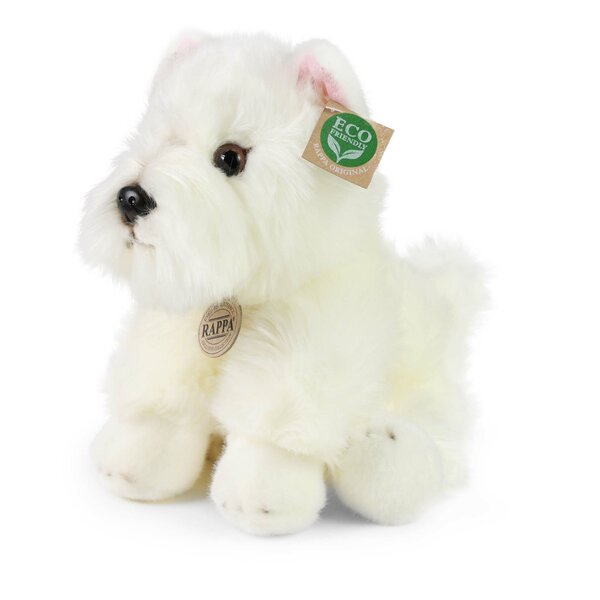 Rappa ECO knuffel West Highland Terrier 30 cm - realistische knuffel van recyclede PET flessen - Westie