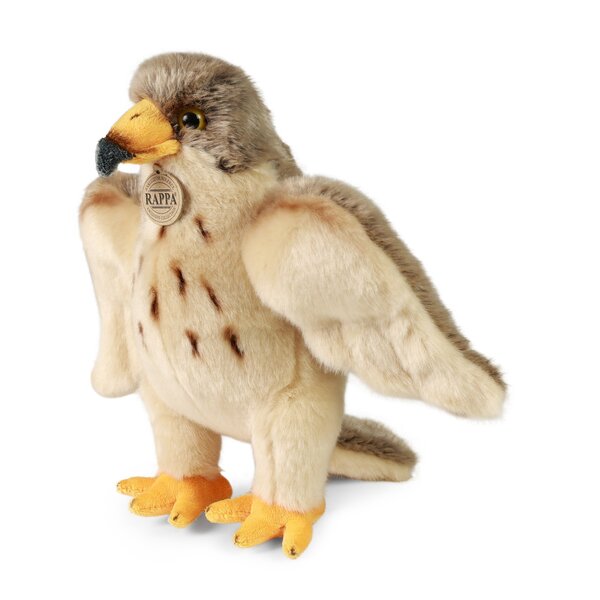 Rappa ECO knuffel valk 27 cm - realistische knuffel van recyclede PET flessen - bruin