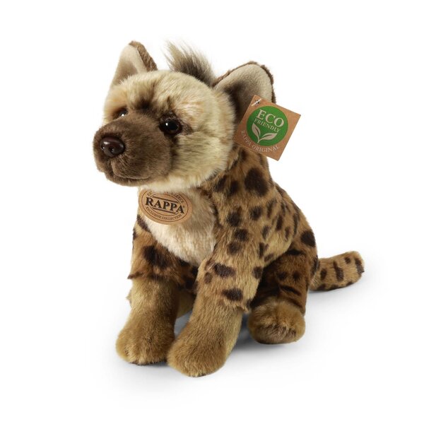Rappa ECO knuffel hyena 27 cm - realistische knuffel van recyclede PET flessen - bruin