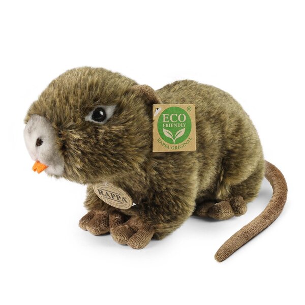 Rappa ECO Knuffel Nutria 24 cm - realistische knuffel van recyclede PET flessen - bruin