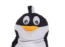 Fashy warmwaterkruik 0,8L pinguin Pino 38x36 cm - kinderkruik pinguin - zwart, wit, oranje