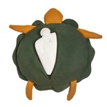 Hugo Frosch warmwaterkruik 0,8 L in designkussen schildpad 38 cm - XL kruik - groen