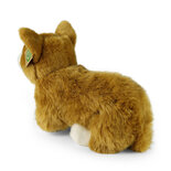 Rappa ECO knuffel corgi hond 32 cm - realistische knuffel van recyclede PET flessen - caramel wit 