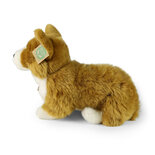Rappa ECO knuffel corgi hond 32 cm - realistische knuffel van recyclede PET flessen - caramel wit 