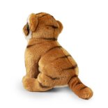 Rappa ECO knuffel tijger 23 cm - realistische knuffel van recyclede PET flessen - bruin zwart wit