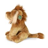 Rappa ECO knuffel leeuw 30 cm - realistische knuffel van recyclede PET flessen - bruin/caramel