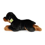 Rappa ECO knuffel hond Rottweiler 44 cm - realistische knuffel van recyclede PET flessen
