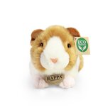 Rappa ECO knuffel cavia 20 cm - realistische knuffel van recyclede PET flessen - bruin, wit
