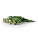 Rappa ECO knuffel mini krokodil 34 cm - realistische knuffel van recyclede PET flessen - groen