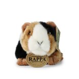 Rappa ECO knuffel cavia 17 cm - realistische knuffel van recyclede PET flessen - bruin, wit, zwart
