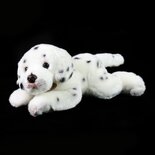 Rappa ECO knuffel hond Dalmatiër 30 cm - realistische knuffel van recyclede PET flessen - wit, zwart