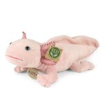 Rappa ECO knuffel axolotl 33 cm - realistische knuffel van recyclede PET flessen - roze