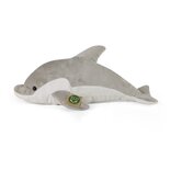 Rappa ECO knuffel dolfijn 38 cm - realistische knuffel van recyclede PET flessen - grijs, wit