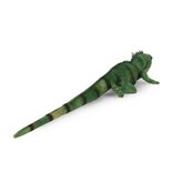 Rappa ECO knuffel leguaan 70 cm - realistische knuffel van recyclede PET flessen - groen