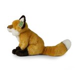 Rappa ECO knuffel vos 27 cm - realistische knuffel van recyclede PET flessen - caramel, bruin, wit