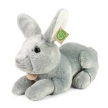 Rappa ECO knuffel konijn 33 cm - realistische knuffel van recyclede PET flessen - grijs