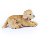 Rappa ECO knuffel hond Golden Retriever 36 cm - realistische knuffel van recyclede PET flessen - bruin