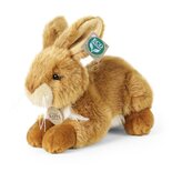 Rappa ECO knuffel konijn 23 cm - realistische knuffel van recyclede PET flessen - bruin