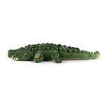 Rappa ECO knuffel krokodil 80 cm - realistische knuffel van recyclede PET flessen - groen