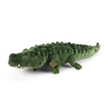Rappa ECO knuffel krokodil 80 cm - realistische knuffel van recyclede PET flessen - groen