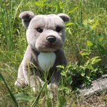Rappa ECO knuffel hond Staffordshire Bull Terrier 30 cm - realistische knuffel Bull Terrier van recyclede PET flessen