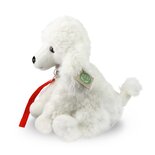 Rappa ECO knuffel hond Poedel 28 cm - realistische knuffel van recyclede PET flessen - wit