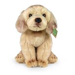 Rappa ECO knuffel hond Labrador 27 cm - realistische knuffel van recyclede PET flessen - lichtbruin