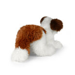Rappa ECO knuffel hond Shih Tzu 45 cm - realistische knuffel van recyclede PET flessen - bruin, wit