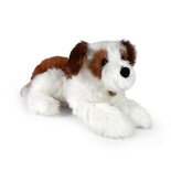 Rappa ECO knuffel hond Shih Tzu 45 cm - realistische knuffel van recyclede PET flessen - bruin, wit