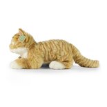 Rappa ECO knuffel kat / poes 40 cm - realistische knuffel van recyclede PET flessen - lichtbruin