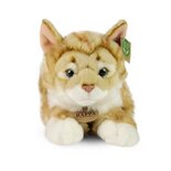 Rappa ECO knuffel kat / poes 40 cm - realistische knuffel van recyclede PET flessen - lichtbruin
