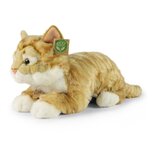 Rappa ECO knuffel kat / poes 40 cm - realistische knuffel van recyclede PET flessen - lichtbruin