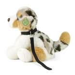 Rappa ECO knuffel hond Australische herder 28 cm - realistische knuffel van recyclede PET flessen