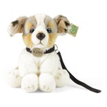 Rappa ECO knuffel hond Australische herder 28 cm - realistische knuffel van recyclede PET flessen