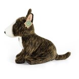 Rappa ECO knuffel hond English Bull Terrier 30 cm - realistische knuffel van recyclede PET flessen - bruin