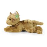Rappa ECO knuffel kat / poes 30 cm - realistische knuffel van recyclede PET flessen - lichtbruin