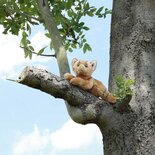 Rappa ECO knuffel kat / poes 30 cm - realistische knuffel van recyclede PET flessen - lichtbruin