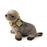 Rappa ECO knuffel zeehond 30 cm - realistische knuffel van recyclede PET flessen - grijs