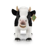 Rappa ECO knuffel koe 35 cm - realistische knuffel van recyclede PET flessen - zwart, wit