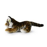 Rappa ECO knuffel tijger 33 cm - realistische knuffel van recyclede PET flessen - bruin, wit, zwart