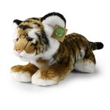 Rappa ECO knuffel tijger 33 cm - realistische knuffel van recyclede PET flessen - bruin, wit, zwart
